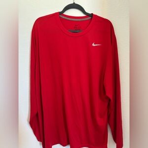 2xl red Nike long sleeve dry fit